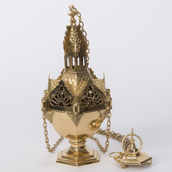 Traditional Polished Cast Brass Censer