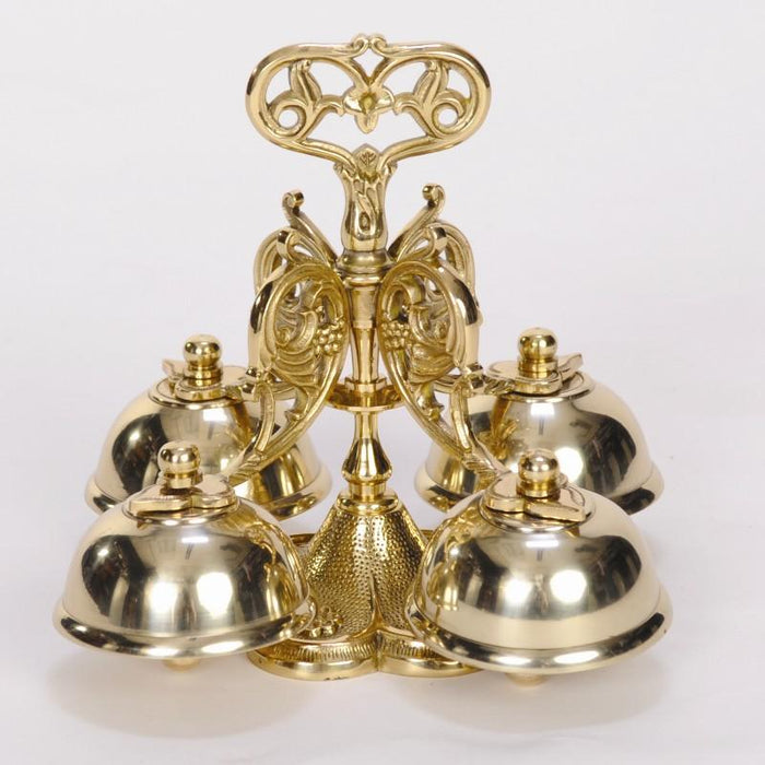 Traditional Sanctus Altar Bells Polished Brass and Lacquered Altar Bells