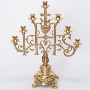 Traditional Seven-Light Church Candelabra Traditional Church 7 Light Candelabra with 7/8" candle sockets