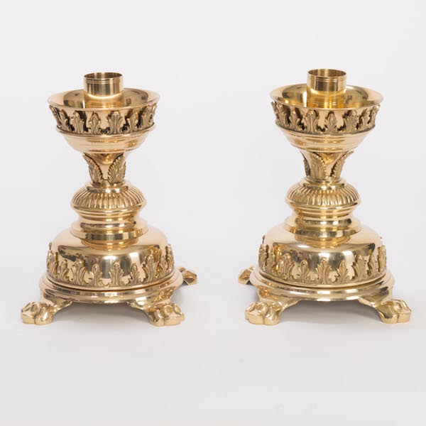 Traditional Short Altar Top Candlestick