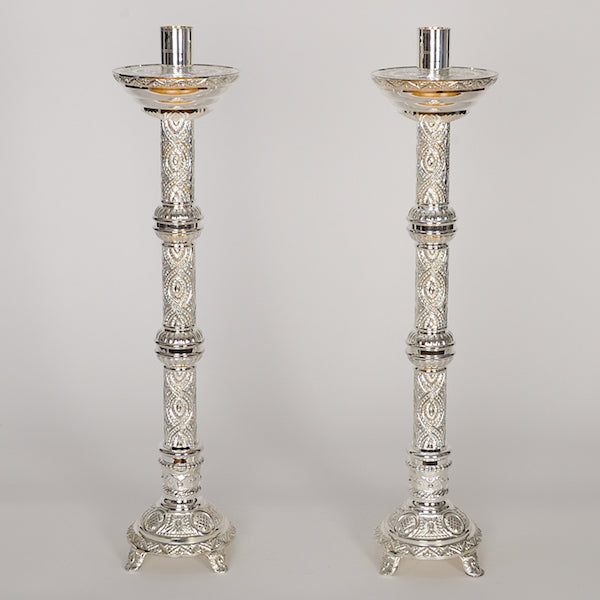 31" Traditional Ornate Crucifix and 24" Candlesticks Altar Set