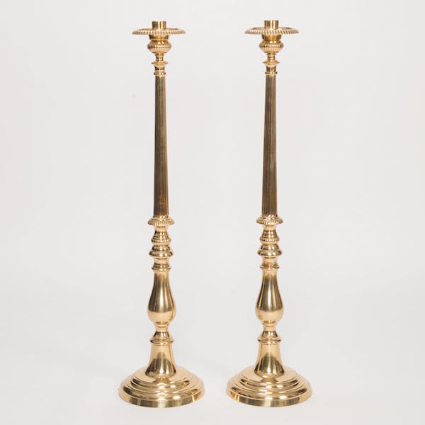 Traditional Solid Brass Altar Candlestick