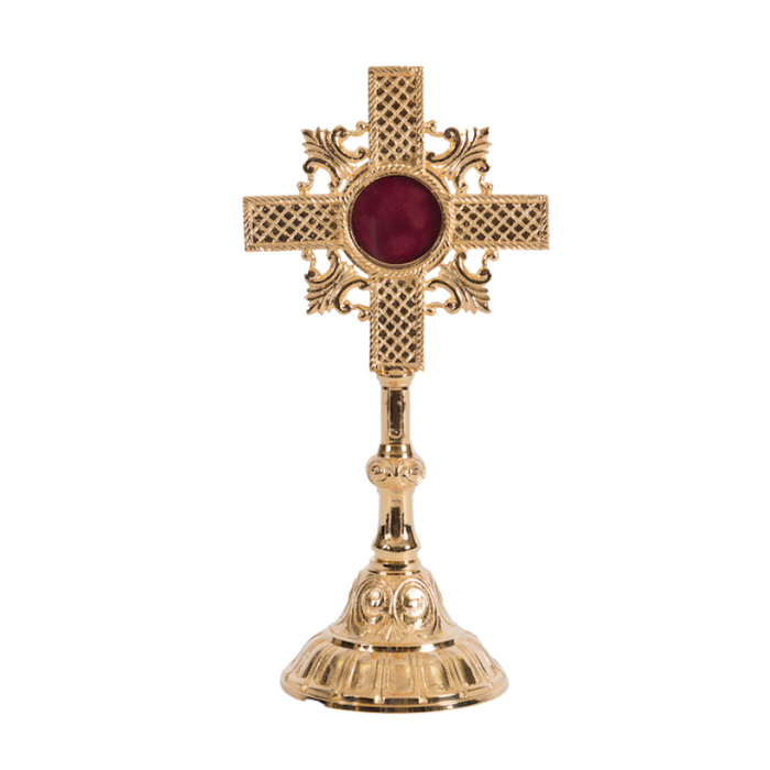 Traditional Veneration Cross Reliquary Cross Reliquary Traditional Veneration Cross Reliquary Cross Reliquary Gold Plated Traditional Veneration Cross Reliquary