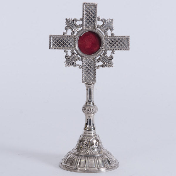 Traditional Veneration Cross Reliquary Cross Reliquary Traditional Veneration Cross Reliquary Cross Reliquary Silver Plated Traditional Veneration Cross Reliquary