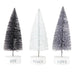 Tree Tops Glisten Holiday Bottle Brush Tree Set