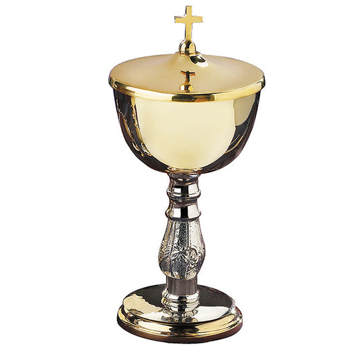 Two-Tone Ciborium with Cross Cover