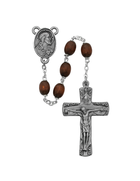 Trinity Brown Wood RosaryHoly Trinity Father, Son and the Holy Spirit Holy Trinity Catholic items Holy Trinity keepsake