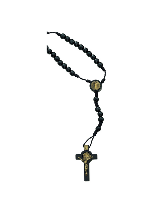 Small Blackwood St. Benedict Rosary Rosary Gifts for Catholic Gifts Catholic Presents Rosary Gifts