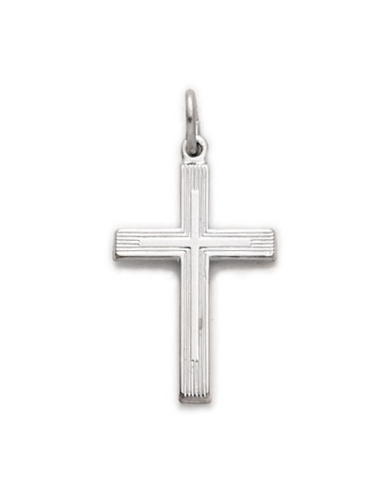 Sterling Silver Cross with 18" L Chain Cross Necklace Cross for Protection Necklace for Protection Cross Necklaces