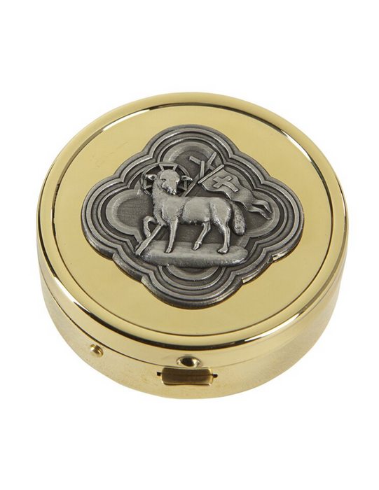 24kt Gold Plated Agnus Dei Pyx Agnus Dei Pyx - 24kt Gold Plated Church Supply Church Goods 