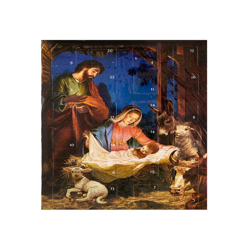 11" H For Unto You Is Born A Savior Advent Calendar - 12 Pieces Per Package