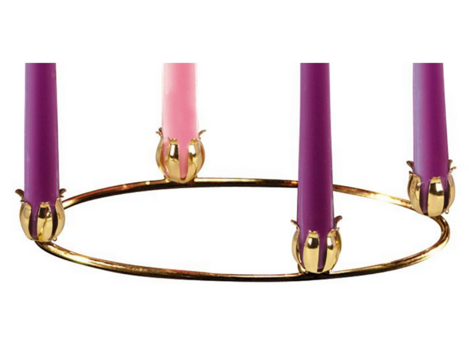 Brass Advent Candleholder Ring - 1 Piece