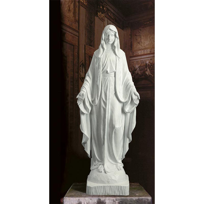 50" H Our Lady of Grace White Statue Our Lady of Grace - 50" White Statue Garden Statue