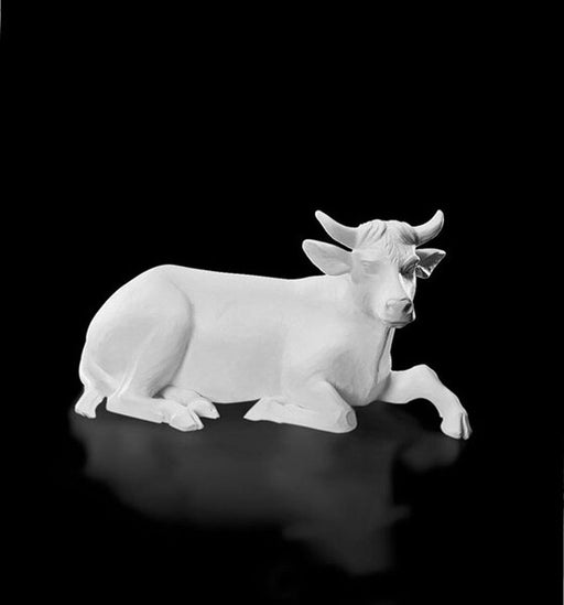 32" Val Gardena White Ox - Nativity Figurine