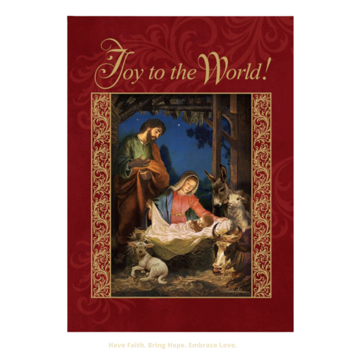 6 Assorted Christmas Cards With Envelope - God's Gift Of Love - 24 Cards Per Box