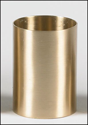 3" Wilbaum Satin Finished Brass Sockets - 2 Pieces Per Package