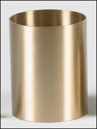 4" Wilbaum Satin Finished Brass Sockets