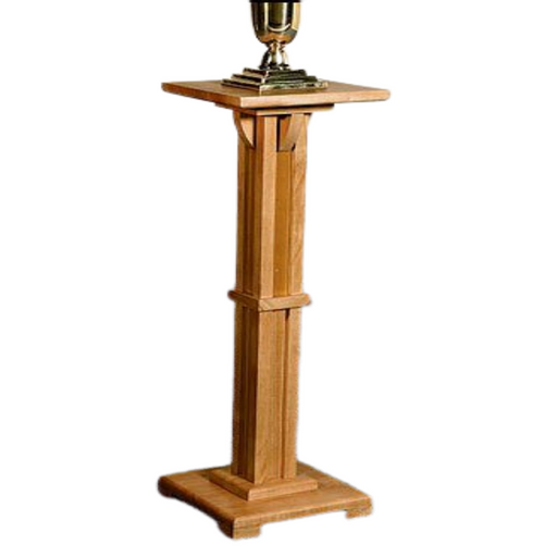 Wood Flower Stand - Walnut Stain