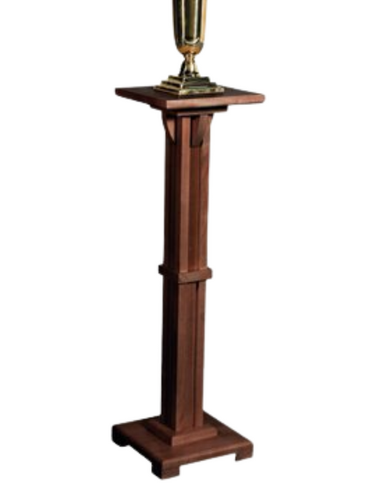 Wood Flower Stand - Walnut Stain