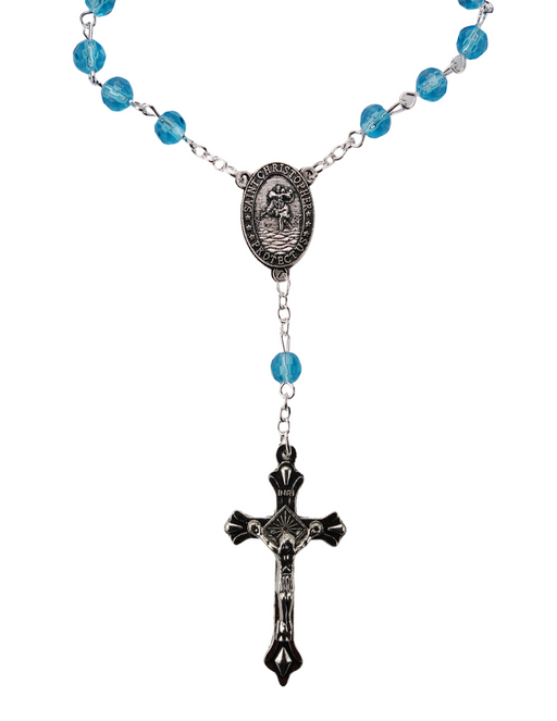 Aquamarine March Auto Rosary