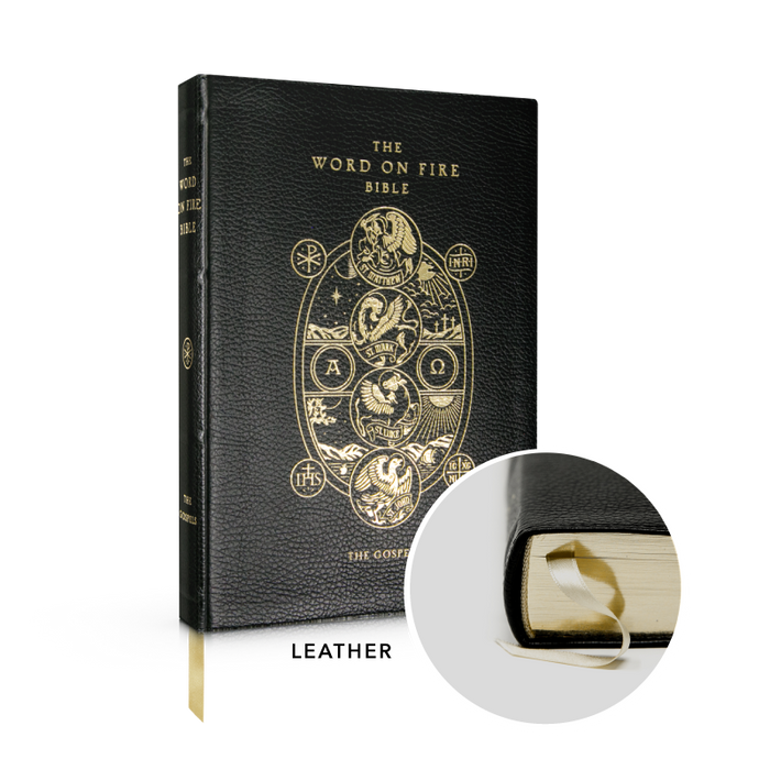 Word on Fire Bible (Volume 1): The Gospels - Leather  By Bishop Robert Barron