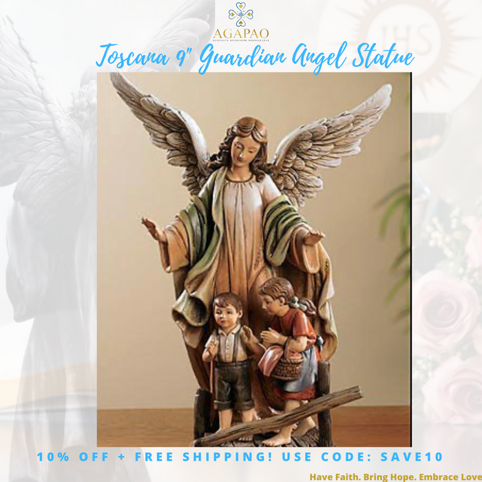 Toscana 9.25" Guardian Angel Statue