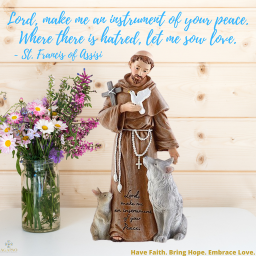 8” St. Francis of Assisi Figurine