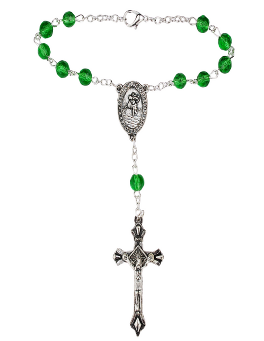 Peridot August Auto Rosary