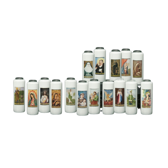 6-Day Sacred Image Candle Lights - 24 Image Variants