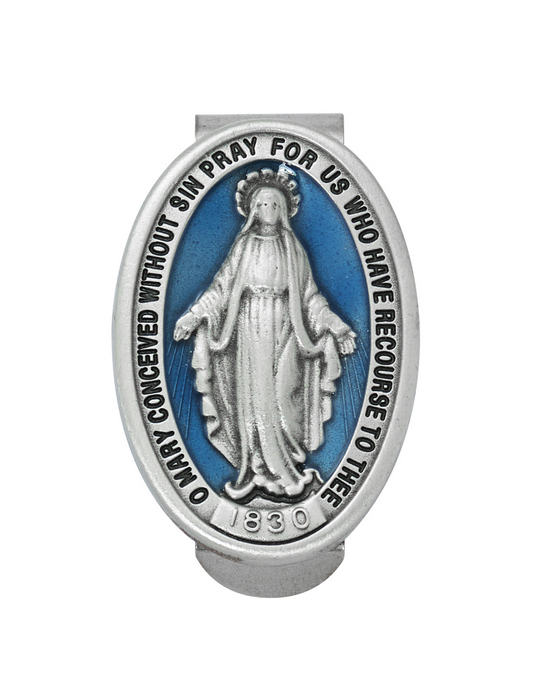 Miraculous Medal Visor Clip